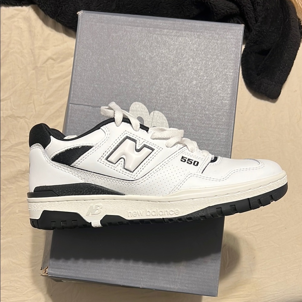 New Balance 550 White Black Sneakers